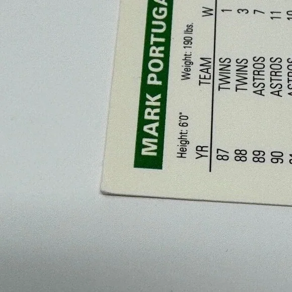 1992 Upper Deck Mark Portugal Astros Baseball Card - Picture 8 of 14